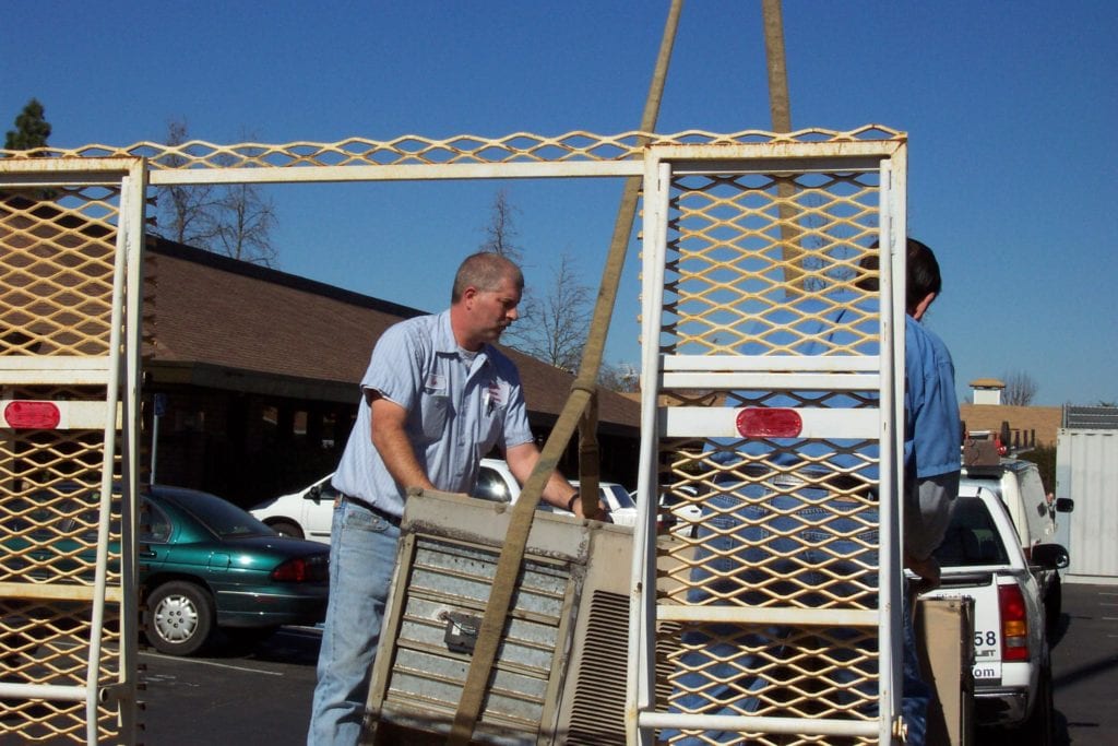 Job site - crane lift