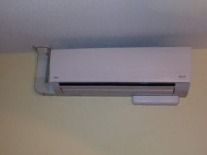 indoor section of ductless mini split ac