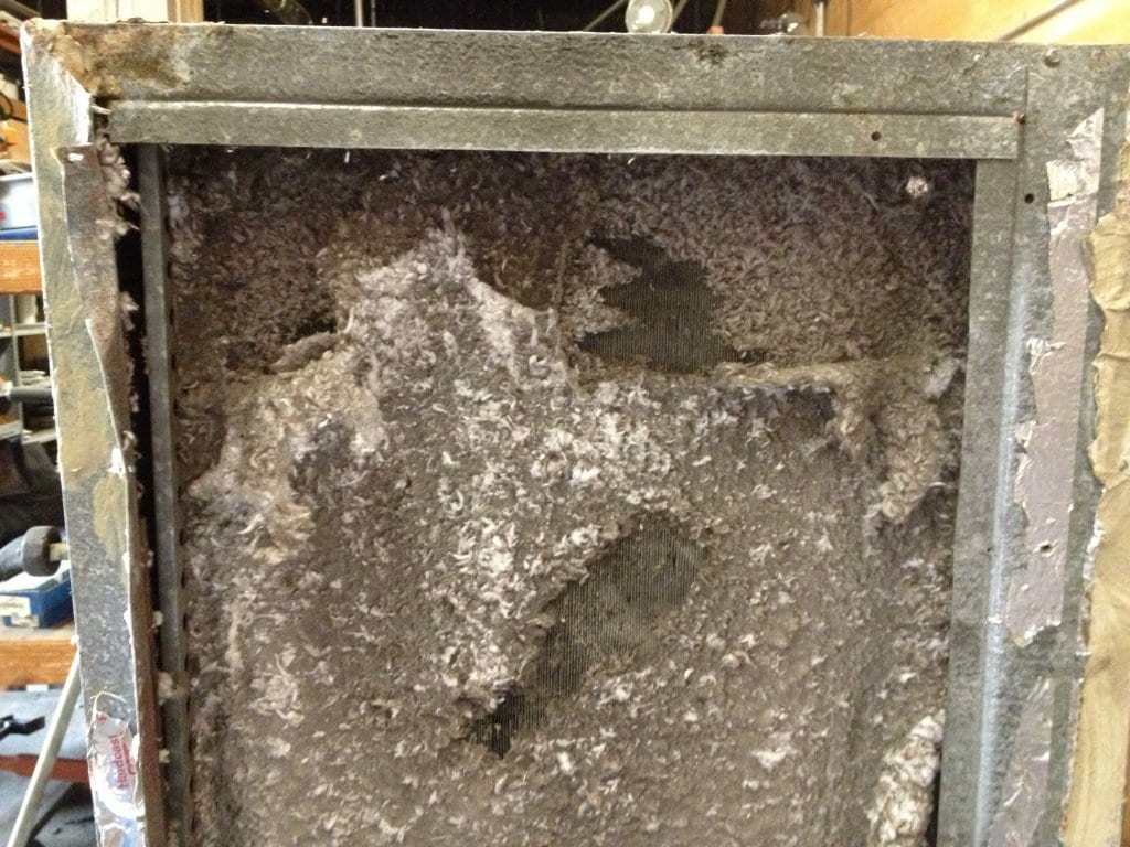 Dirt in unit coil - hvac repair sacramento