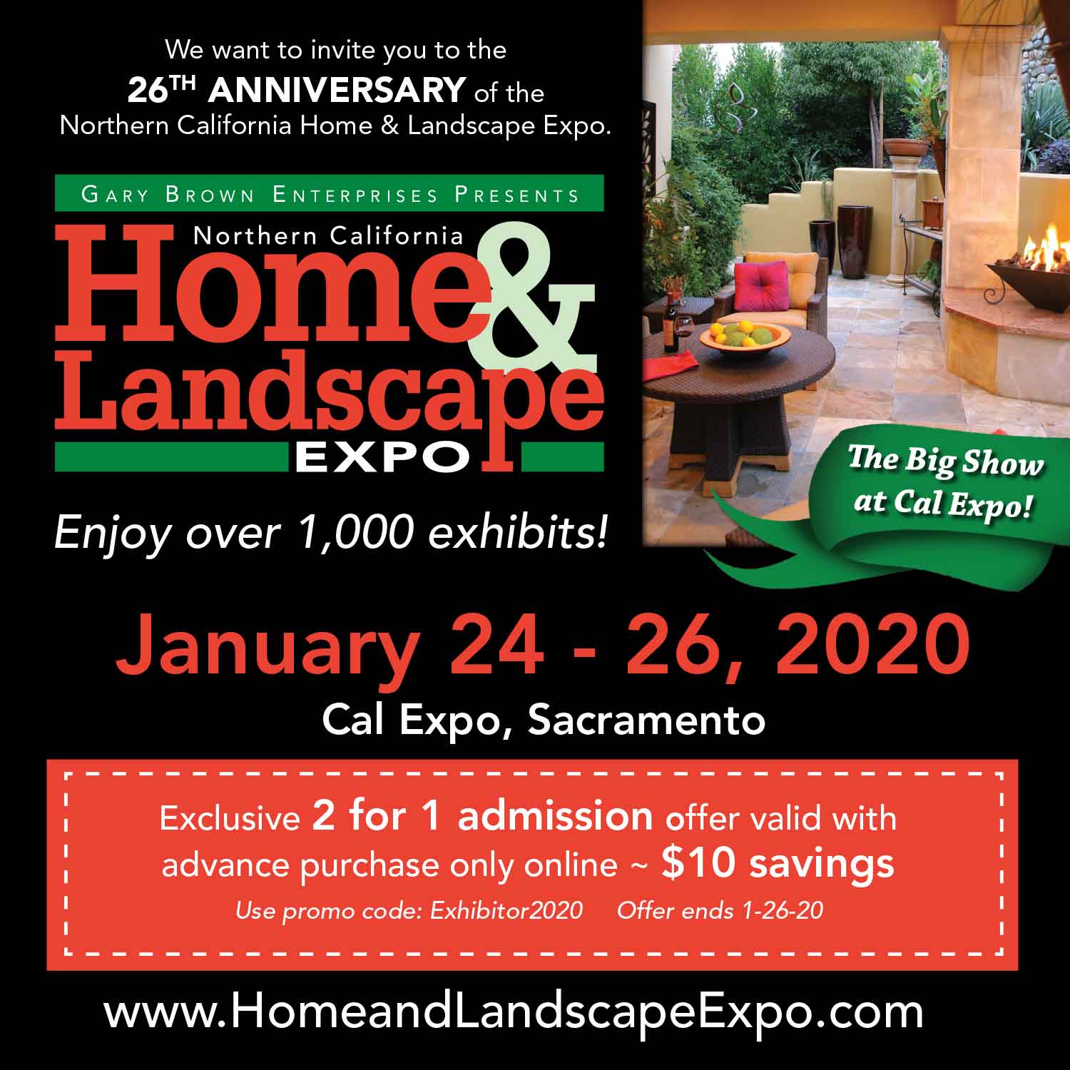 Come See Us at the Expo! Northern California Home and Landscape Expo