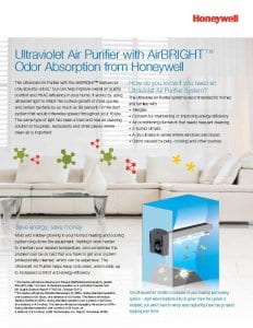 honeywell UV air purifier filter system info