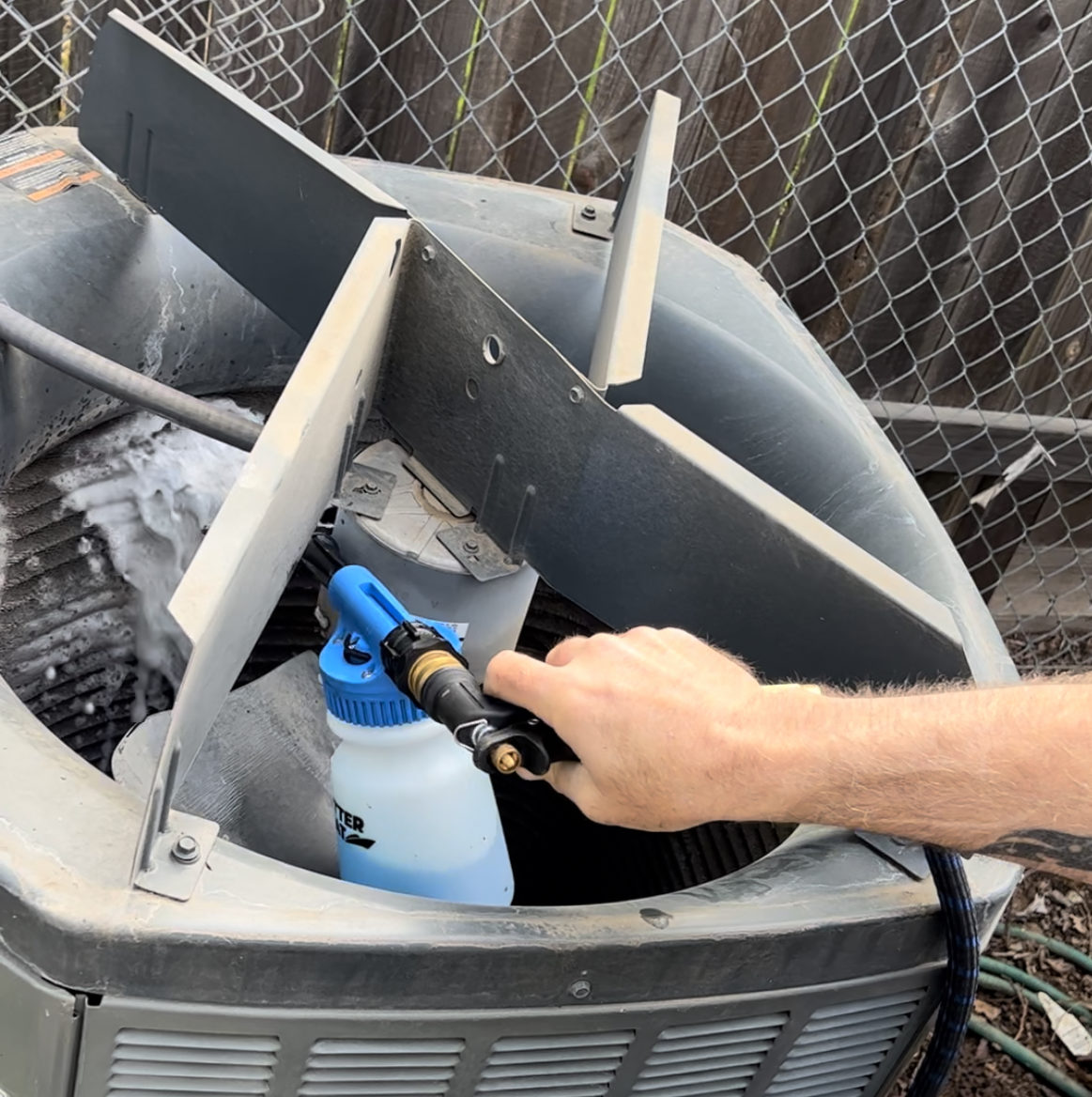 Outdoor Condenser Coil Cleaning at Melvin Caffee blog