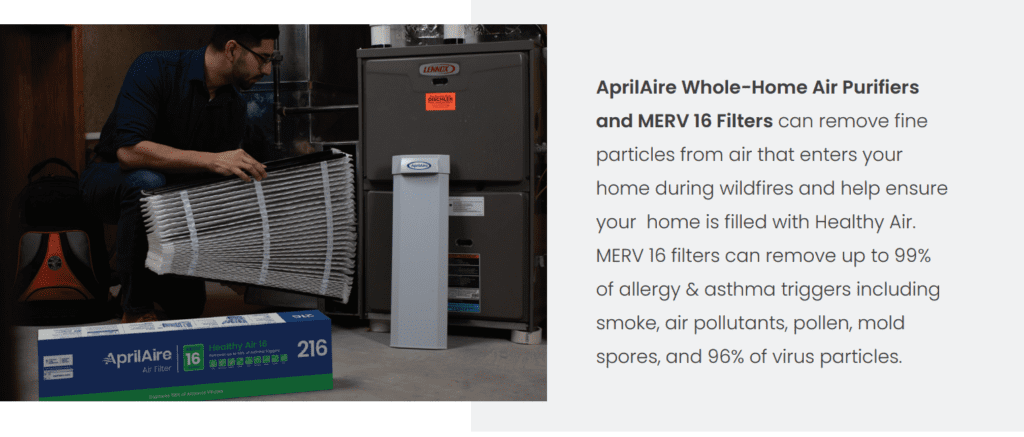 can you filter smoky air - AprilAire