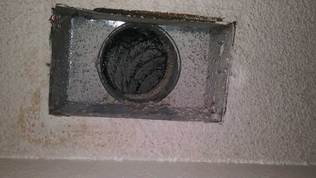 Ceiling Can Before Sealing - hvac register