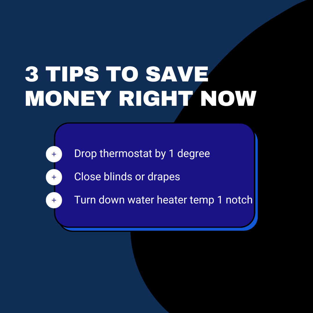3 Tips to Save money on Energy Bill