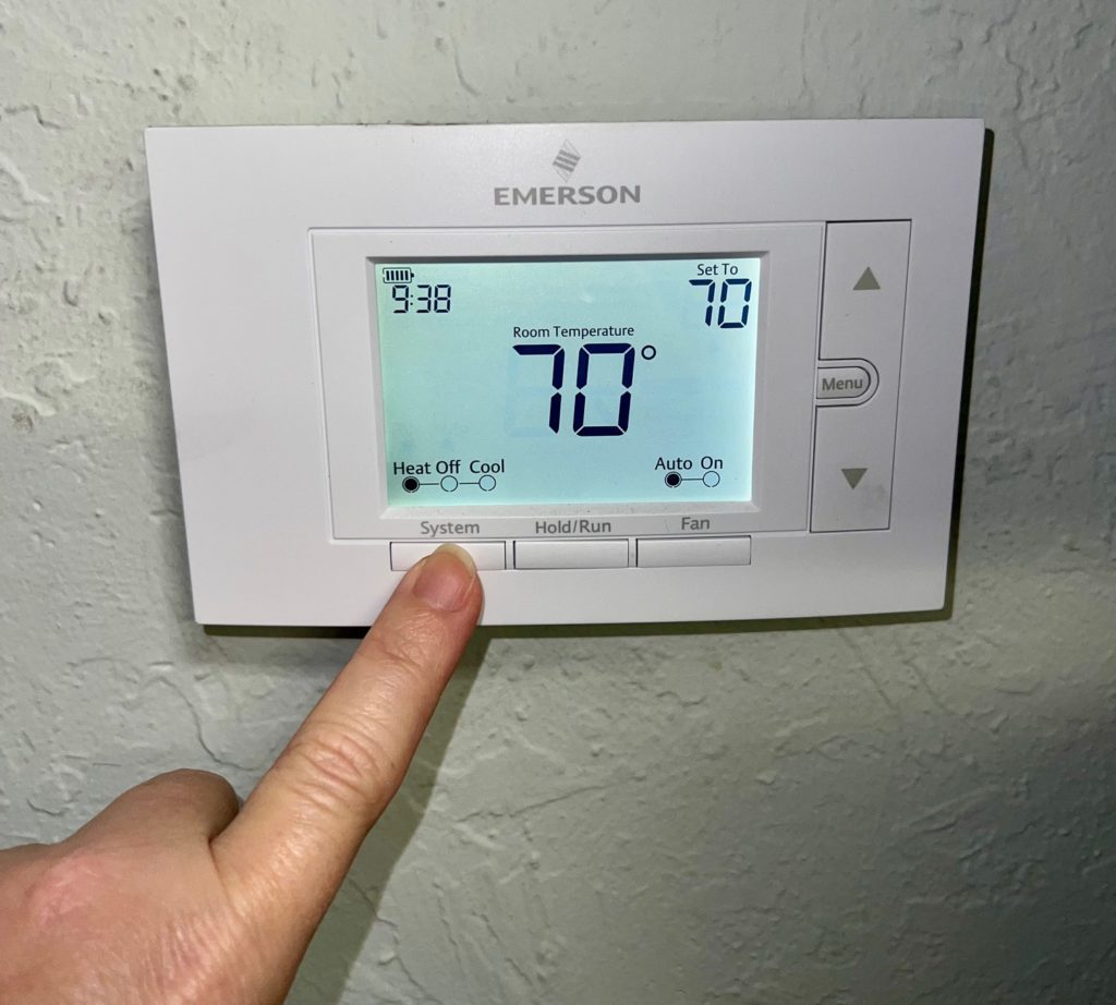 change your temperature setting - smart thermostat